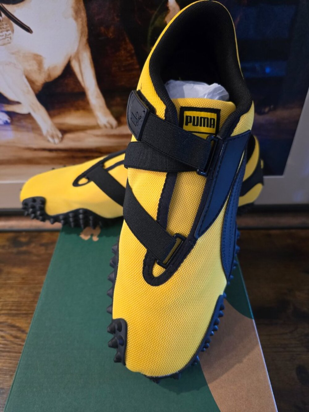 PUMA Mostro OG Prime BRUCE LEE Yellow Black Sneakers 403206-15 Men's Sz 10.5 NEW - Picture 2 of 16